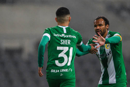Hammarbys Aimar Sher och Serge-Junior Martinsson Ngouali