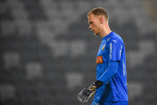 Häckens målvakt Pontus Dahlberg deppar