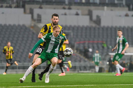 Häckens Joona Toivio och Hammarbys Gustav Ludwigson