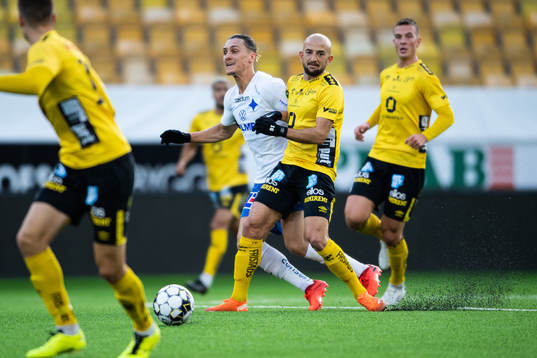 IFK Norrköpings Jonathan Levi och Elfsborgs Robert Gojani