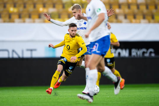 Elfsborgs Rasmus Alm och IFK Norrköpings Eric Smith