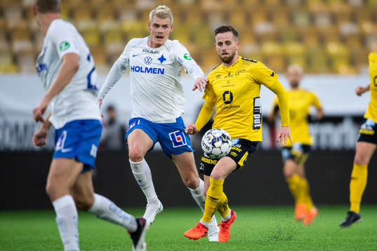 Elfsborgs Rasmus Alm och IFK Norrköpings Eric Smith