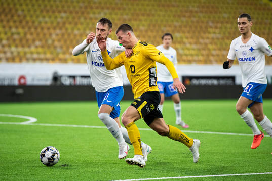 IFK Norrköpings Linus Wahlqvist och Elfsborgs Simon Olsson