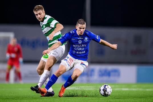 Västerås Michael Jahn och Trelleborgs Oscar Johansson