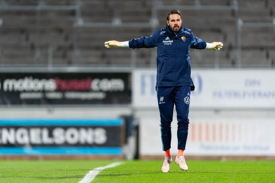 Djurgårdens målvakt Tommi Vaiho före fotbollsmatchen i