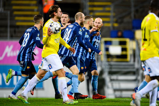 Djurgårdens spelare jublar