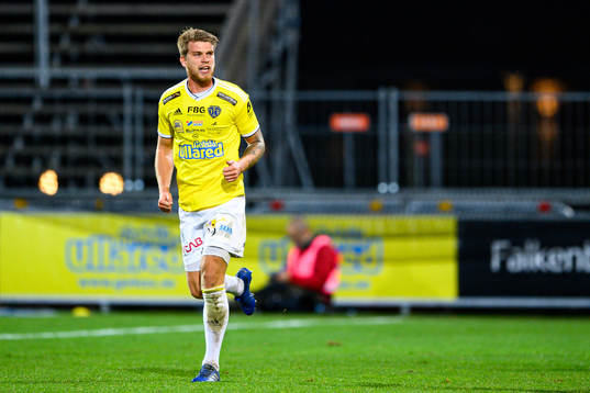 Falkenbergs Marcus Mathisen jublar