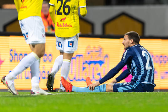 Djurgårdens Erik Berg deppar