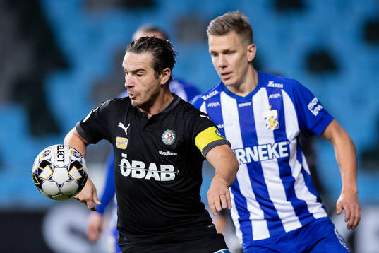 Örebros Nordin Gerzic och IFK Göteborg Pontus Wernbloom
