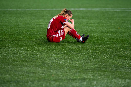 Miriam Vilnes Mjåset of Medkila looks dejected