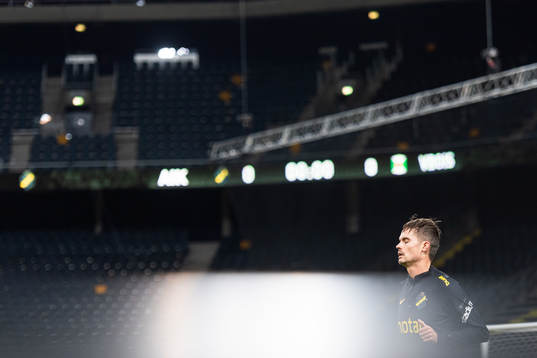 under fotbollsmatchen i Allsvenskan mellan AIK och Varberg