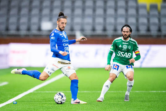 Norrbys Dijan Vukojevic och Brages Robbin Sellin