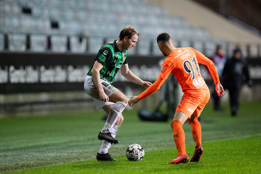 GAIS August Wängberg och AFC Eskilstunas Gabriel Somi