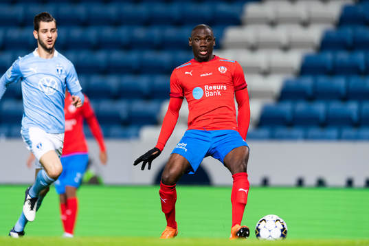 Malmö FF Adi Nalic och Helsingborg Ravy Tsouka Dozi