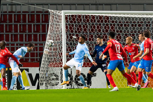 under fotbollsmatchen i Allsvenskan mellan Helsingborg och