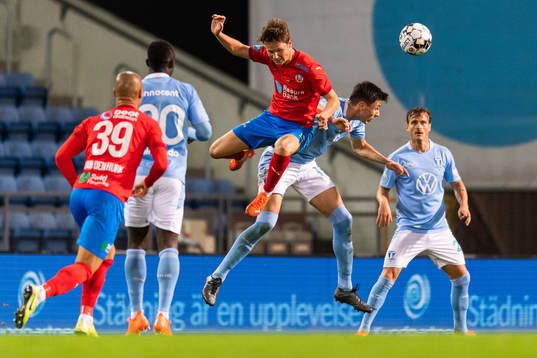 Helsingborgs Max Svensson och Malmö FFsAnel Ahmedhodzic