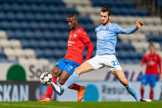 Helsingborgs Mohammed Abubakari och Malmö FFs Adi Nalic