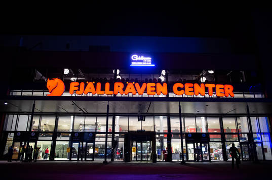 Exteriör av Fjällräven Center