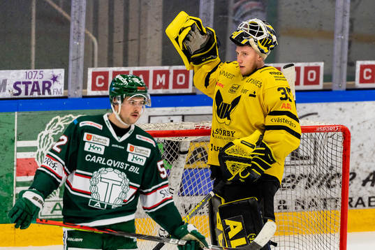 Västerås målvakt Emil Kruse