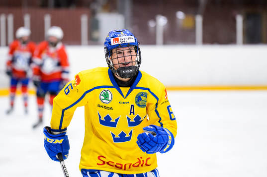 Josefine Holmgren of Sweden celebrates