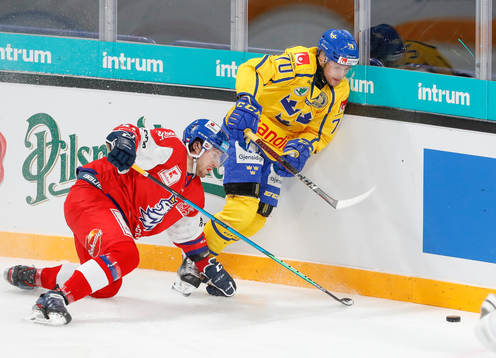 during Icehockey Beijer Hockey Games match between Czech