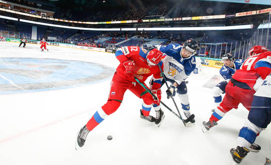 Ilya Safonov #32, RUS and Eetu Koivistoinen #37, FIN