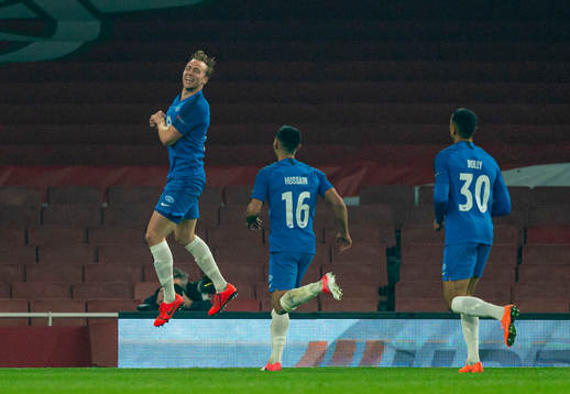 LONDON, ENGLAND - Thursday, November 5, 2020: Molde's