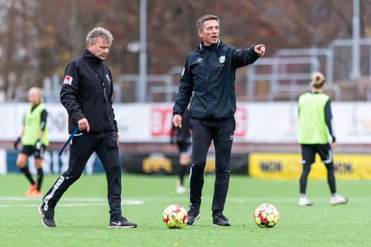 Assisterande tränare Jörgen Ericsson och tränare Mats