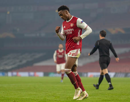 LONDON, ENGLAND - Thursday, November 5, 2020: Arsenal's Joe