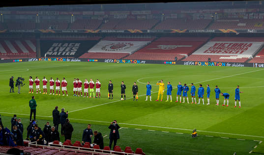 LONDON, ENGLAND - Thursday, November 5, 2020: Arsenal and