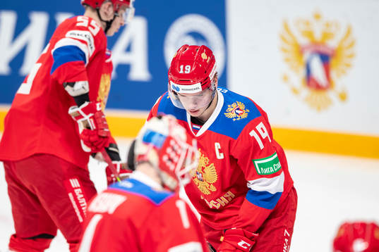 Vasili Podkolzin #19, RUS, Yaroslav Askarov #1, RUS, Daniil