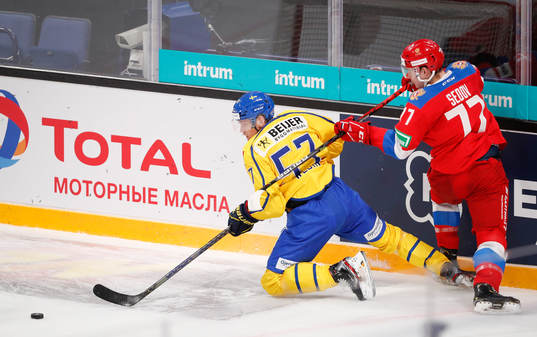 Anton Wedin #57, SWE and Nikita Sedov #77, RUS