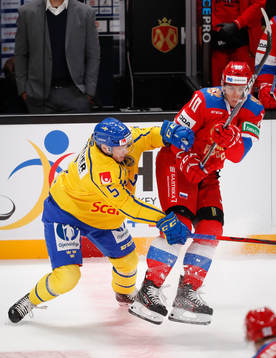 Gustav Backström #5, SWE and Egor Afanasyev #10, RUS