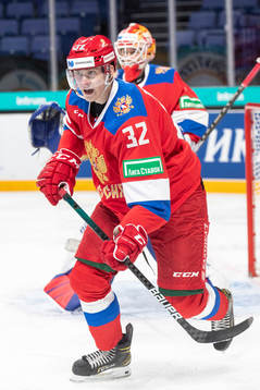 Ilya Safonov #32, RUS, Yaroslav Askarov #1, RUS