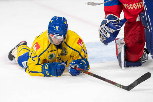 Max Friberg #12, SWE, Yaroslav Askarov #1, RUS