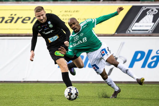 Västerås Kevin Custovic och Brages Bantu Mzwakali
