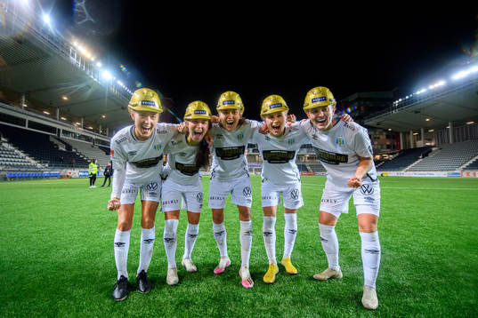 Göteborgs spelare jublar jublar över SM-guldet