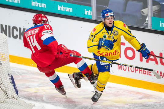 Egor Shekhovtsov #14, RUS, Max Friberg #12, SWE