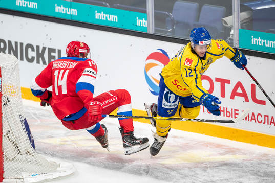 Egor Shekhovtsov #14, RUS, Max Friberg #12, SWE