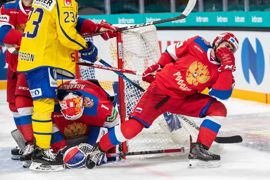 Lias Andersson #23, SWE, Marat Khusnutdinov #22, RUS,