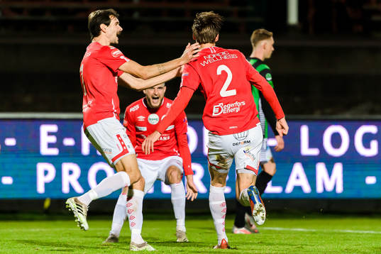 Degerfors Sebastian Olsson, Christos Gravius och Gustav
