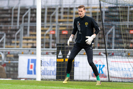 Elfsborgs målvakt Tim Rönning före fotbollsmatchen i