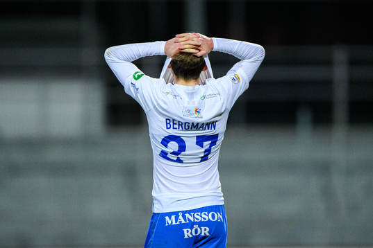 IFK Norrköpings Ísak Bergmann Jóhannesson deppar