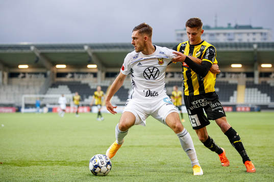 Östersunds Felix Hörberg och Häckens Leo Bengtsson
