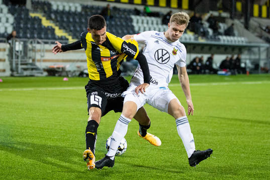 Häckens Ali Youssef och Östersunds Eirik Haugan