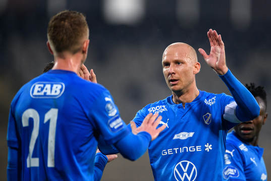 Halmstads Andreas Johansson jublar
