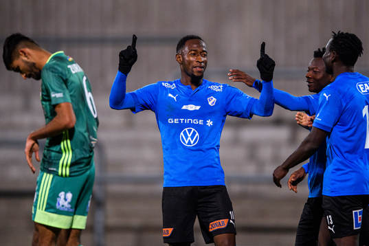 Halmstads Sadat Karim jublar