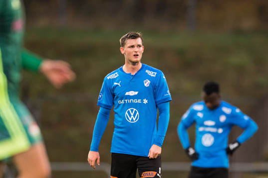 Halmstads Jonathan Svedberg deppar