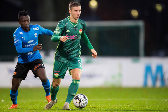 Halmstads Thomas Boakye och Dalkurds Samuel Leach Holm