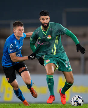 Halmstads Samuel Kroon och Dalkurds Omar Eddahri